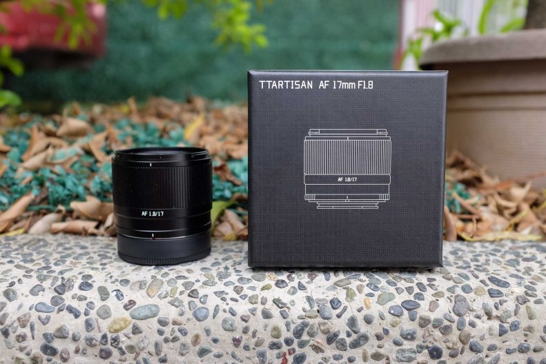 TTartisan 17mm f1.8 AIR lens and box